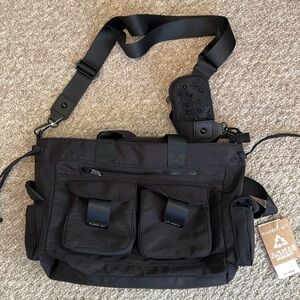 Madden Girl black crossbody messenger bag